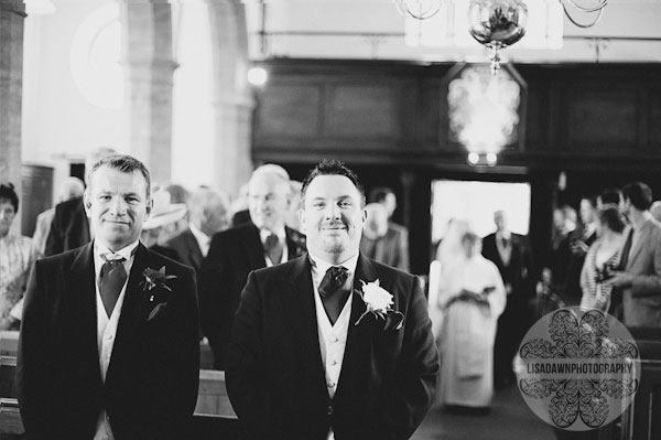 Groom waiting for his bride