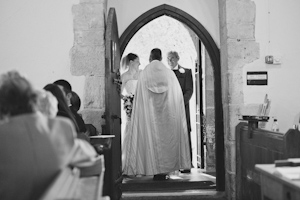 bride at the door