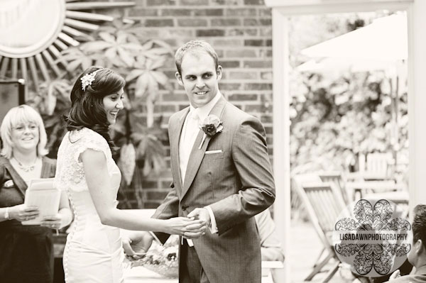 laughter during the ceremony