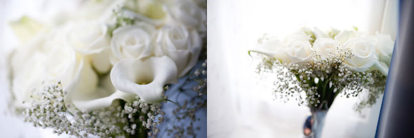 white brides bouquet