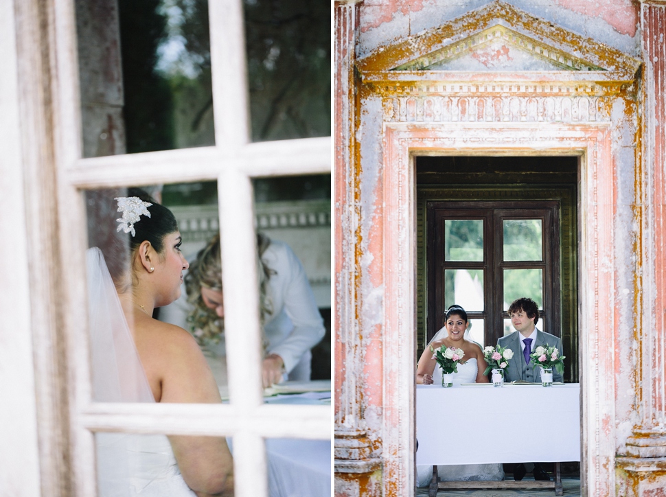 outdoor wedding ceremony