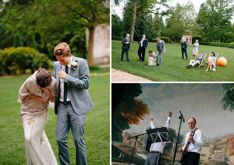 Festival wedding photo