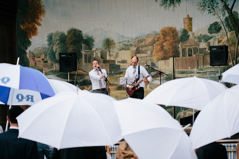 Festival wedding photo