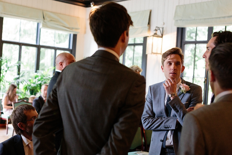 Groom before ceremony