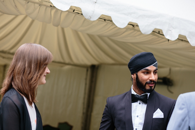 Guests arriving larmer tree gardens