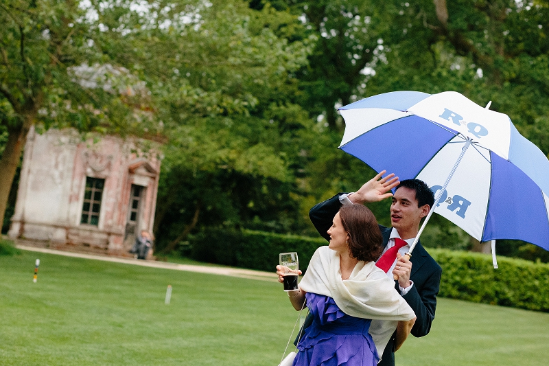 Wedding photo wet weather