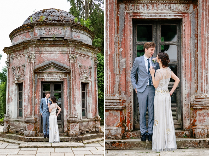 Wedding photo Larmer Tree Temple