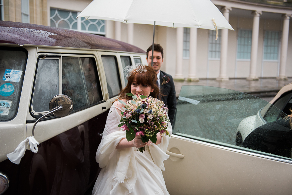 Bath, Bride arriving