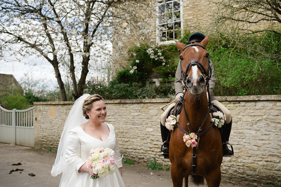 Bride, Cotswolds, Horse