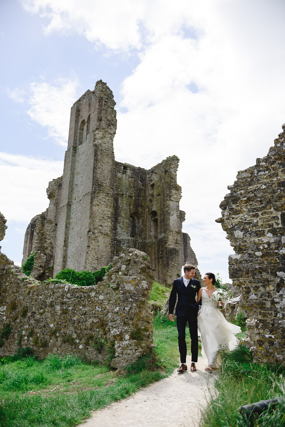 Bride, Corfe Castle, Groom, Portraits