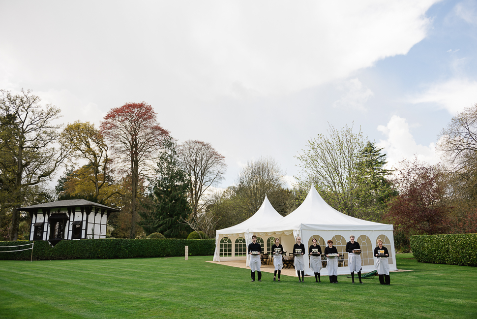 Drinks reception, Larmer Tree Gardens