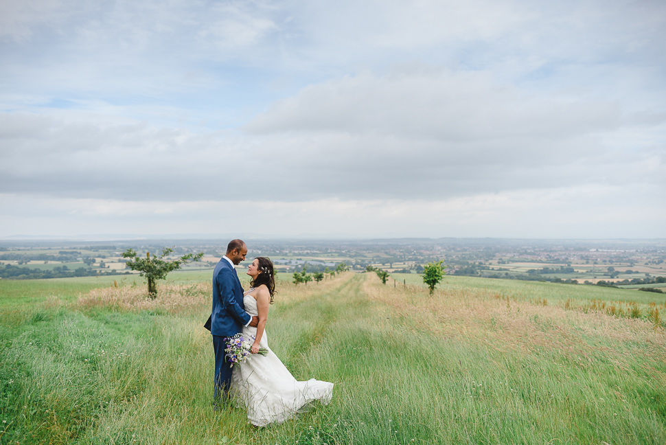 Hilltop wedding, Huntstile Organic Farm