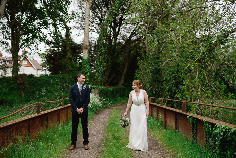 Bride, Groom, Sopley Mill wedding