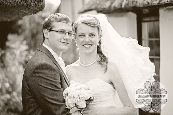 Bride and groom portrait