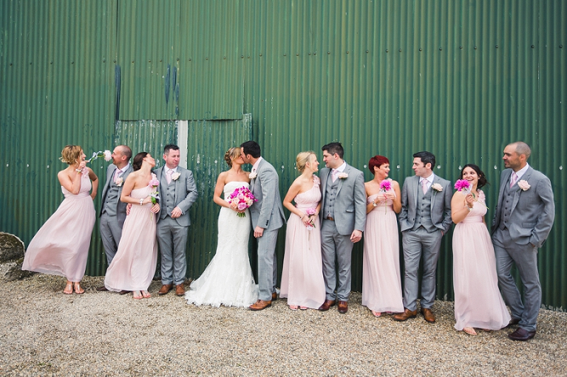 creative bridal party photo