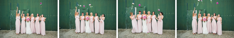 creative bridesmaids photo