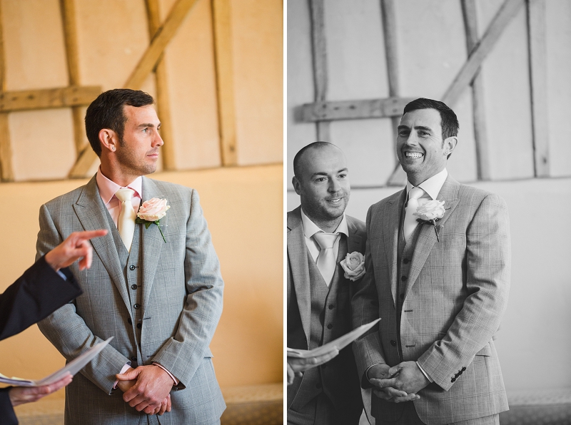 groom waiting for bride