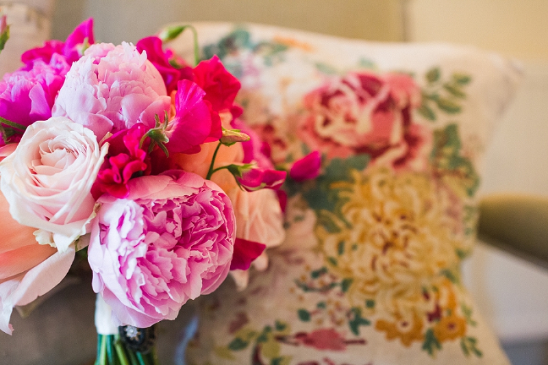 peonies sweetpea wedding flowers