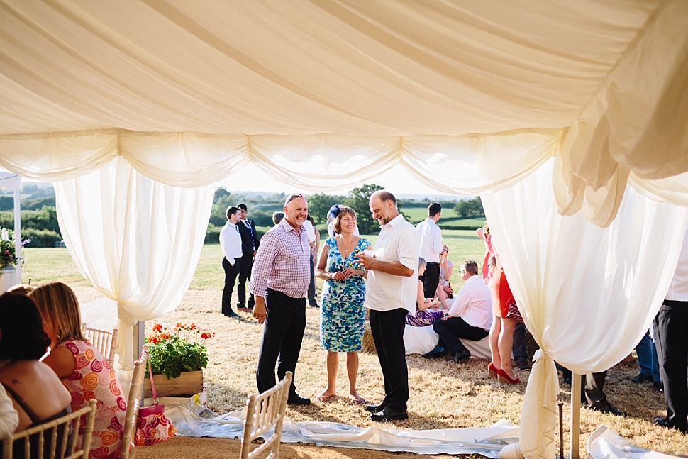 marquee wedding dorset