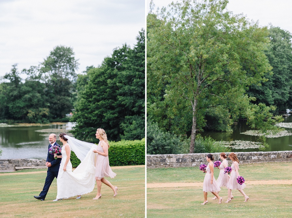 wedding beside a lake