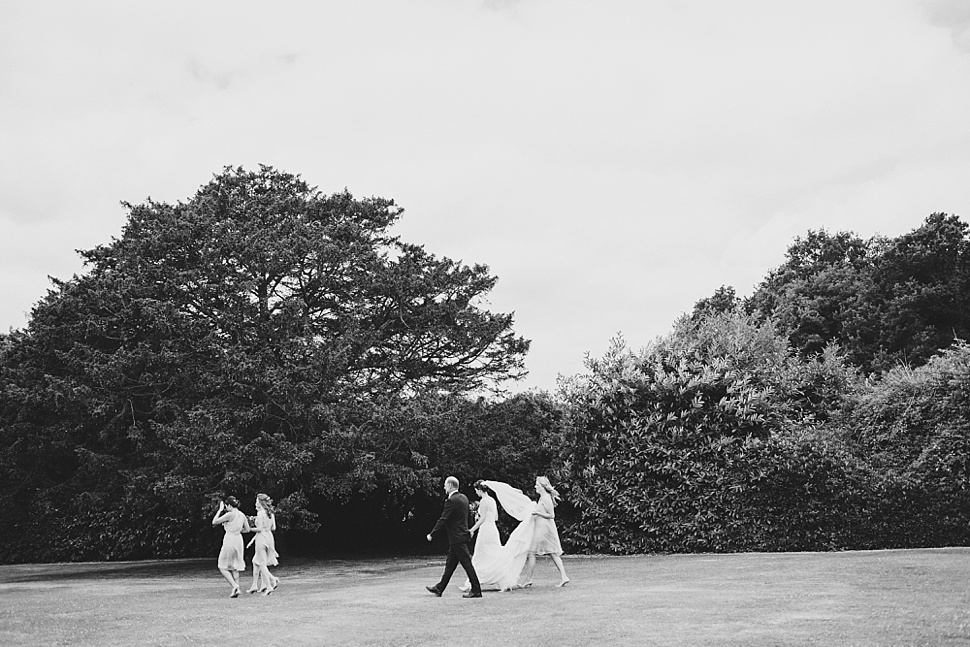 black and white wedding photo