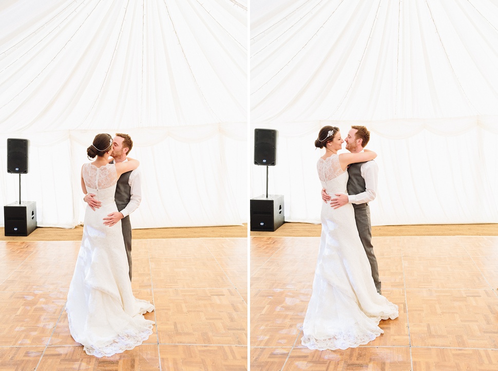 bride and groom dance