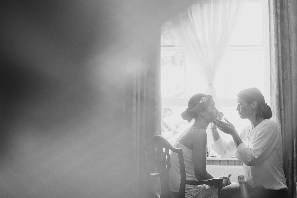 bride getting ready