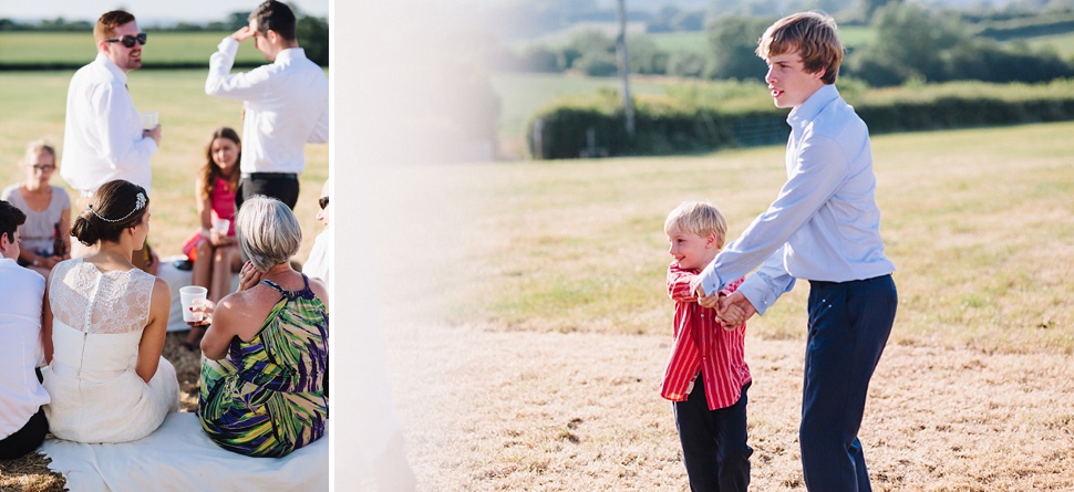 relaxed farm wedding