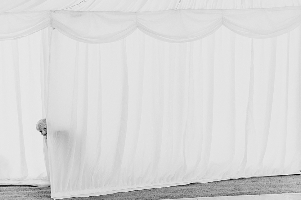 relaxed marquee wedding