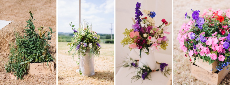 rustic farm flowers