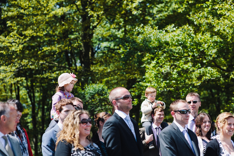 guests outdoor wedding