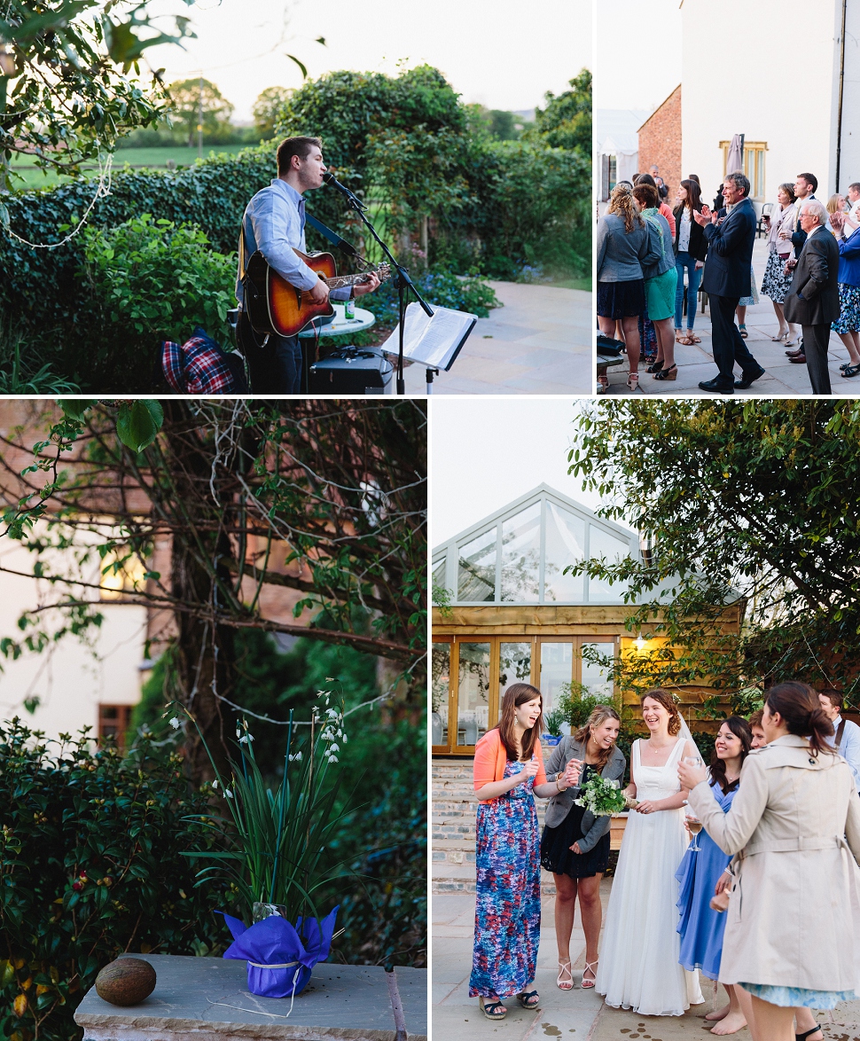 outdoor wedding party