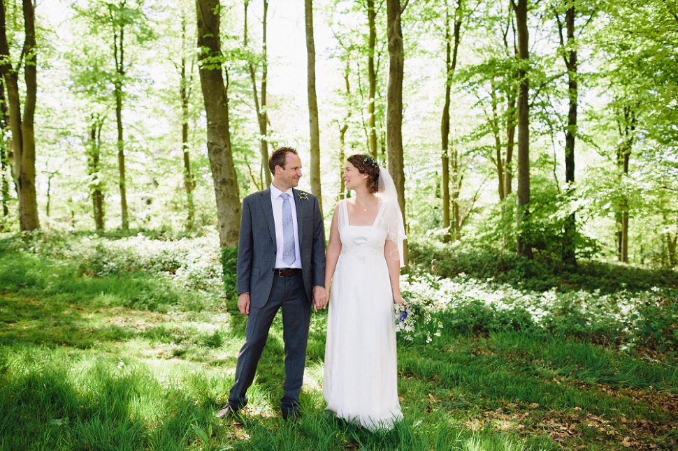 woodland wedding photo