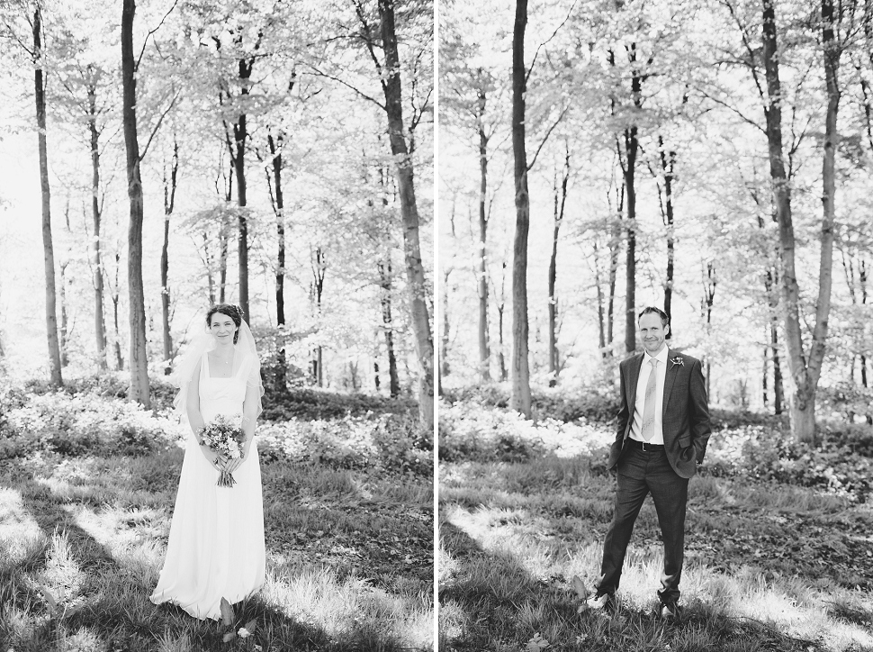 woodland wedding portraits